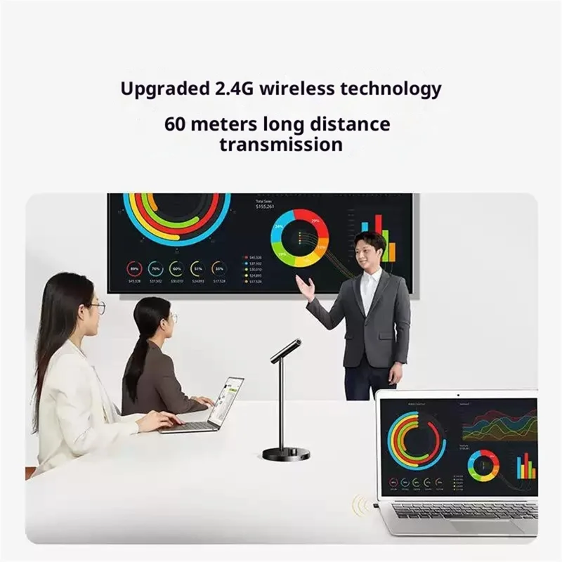 UGREEN CM770 35344 2.4G Wireless / USB Wired Desktop Microphone DSP Noise Cancelling Omnidirectional Mic for Gaming Recording - Black
