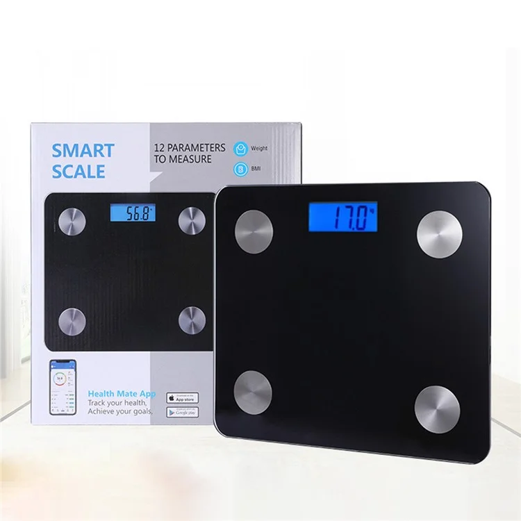 CF470BT 180 KG Intelligente APP Bluetooth Wireless Elektronische LCD Bildschirm Körperfett Waage