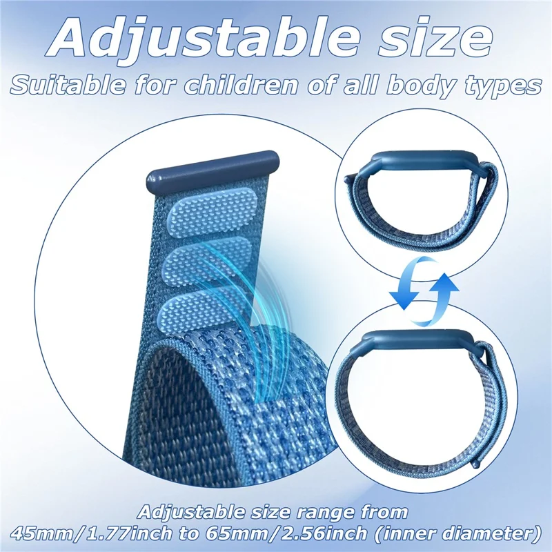 Funda protectora para localizador Xiaomi Tag con cubierta impermeable de TPU y correa de nailon tejido - Azul concha