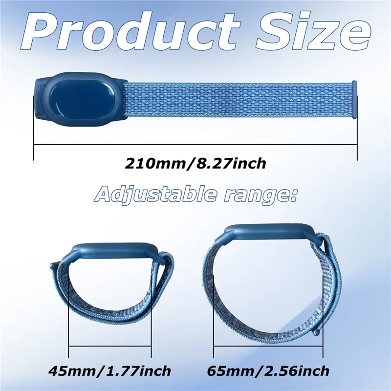 Funda protectora para localizador Xiaomi Tag con cubierta impermeable de TPU y correa de nailon tejido - Azul concha