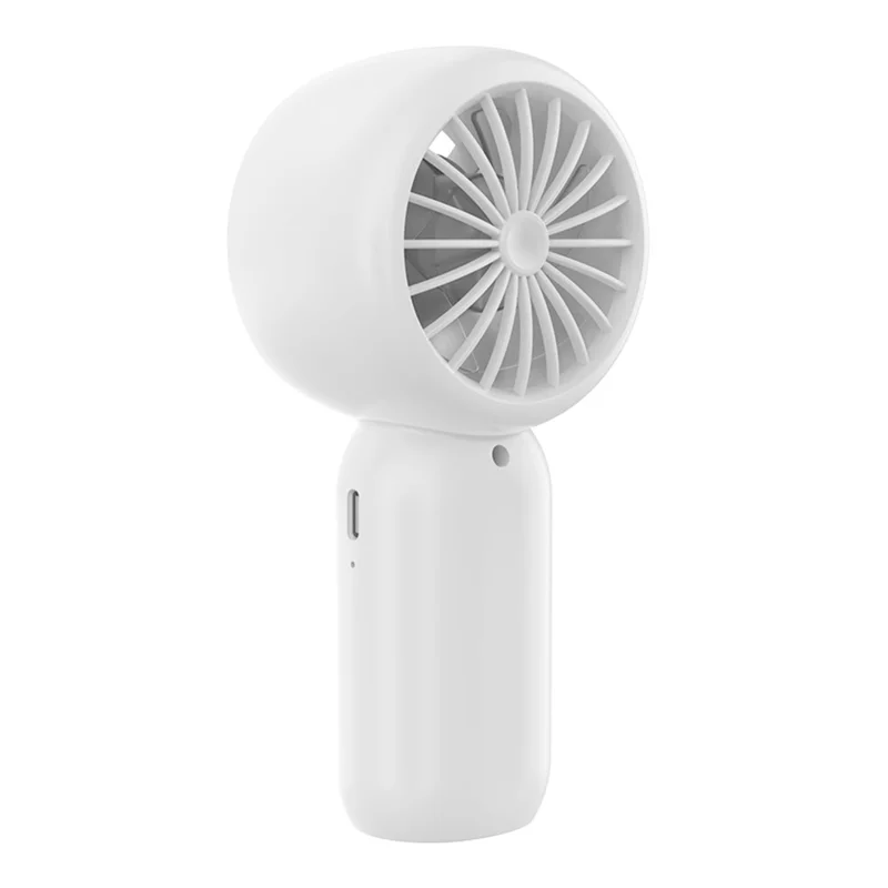 Ventilateur portable mini SL631, ventilateur de poche silencieux rechargeable USB-C 3 vitesses, pour bureau et extérieur - Blanc