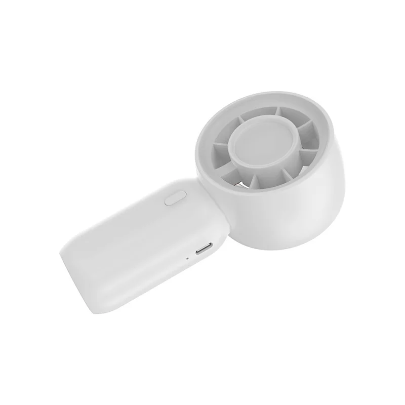 Ventilateur portable mini SL631, ventilateur de poche silencieux rechargeable USB-C 3 vitesses, pour bureau et extérieur - Blanc