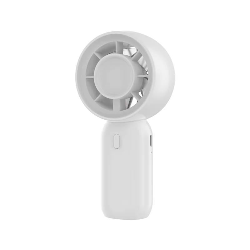 Ventilateur portable mini SL631, ventilateur de poche silencieux rechargeable USB-C 3 vitesses, pour bureau et extérieur - Blanc