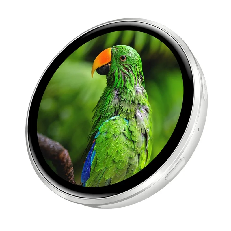 H01 Badge Elettronico 1,85 Pollici Schermo Tattile HD Display Dinamico Magnetico Spilla Regalo da Indossare - Bianco