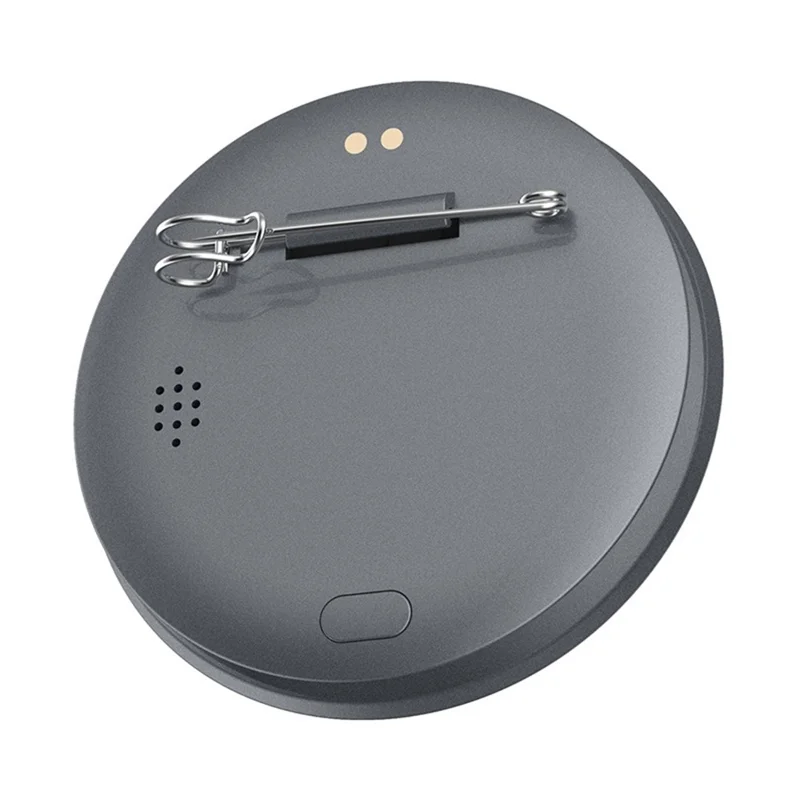 BW01 Electronic Badge 1.85 Inch Touchscreen Bluetooth-compatible Anime Display Brooch Pin for Cosplay Events - Black