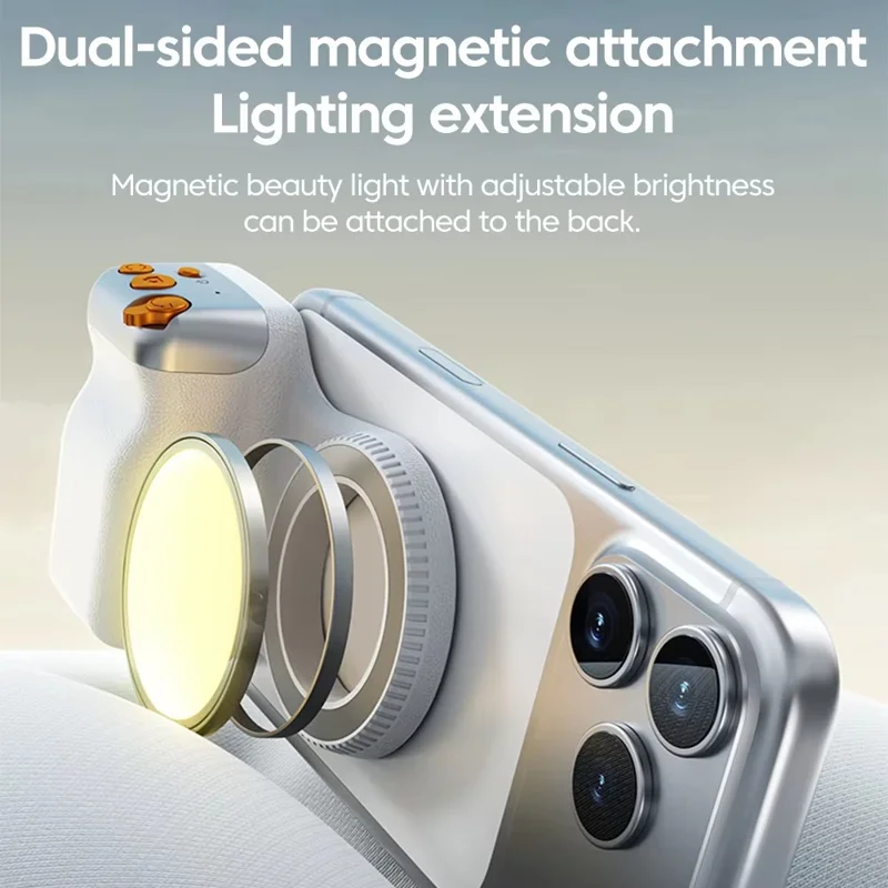 Asa Magnética para Teléfono X Pro con Control Remoto Compatible con Bluetooth, Mango para Cámara de Teléfono Inteligente