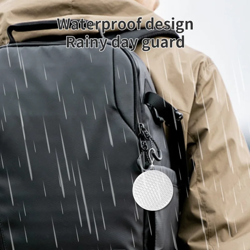 F26 Bluetooth-compatible Anti-Lost Tracker Apple Smart Pet Keys Wallet Finder Global Positioning Device Compatible with Apple Find My App for iOS - Black
