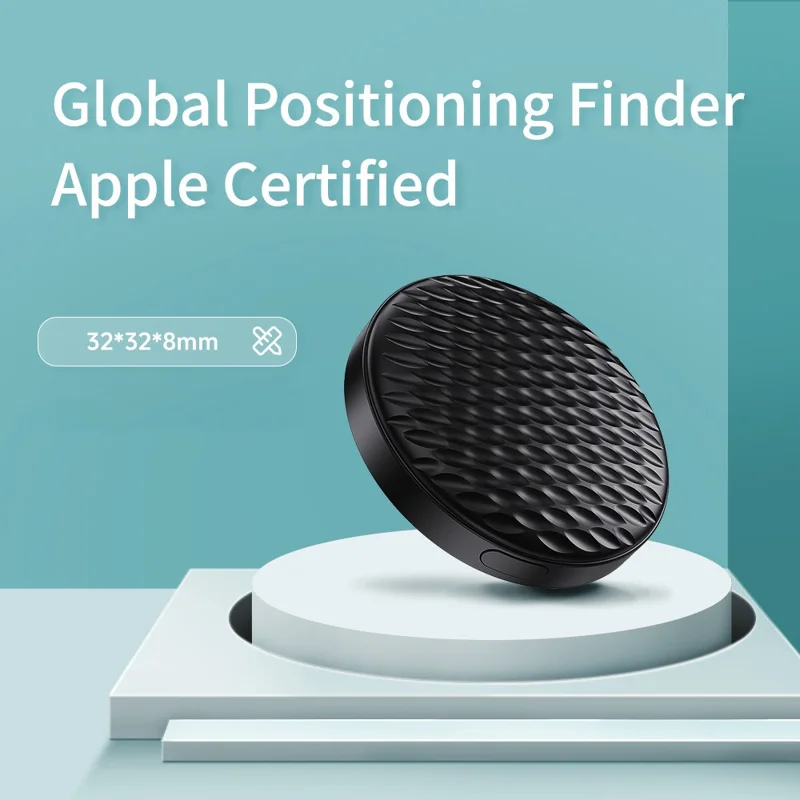 F26 Bluetooth-compatible Anti-Lost Tracker Apple Smart Pet Keys Wallet Finder Global Positioning Device Compatible with Apple Find My App for iOS - Black