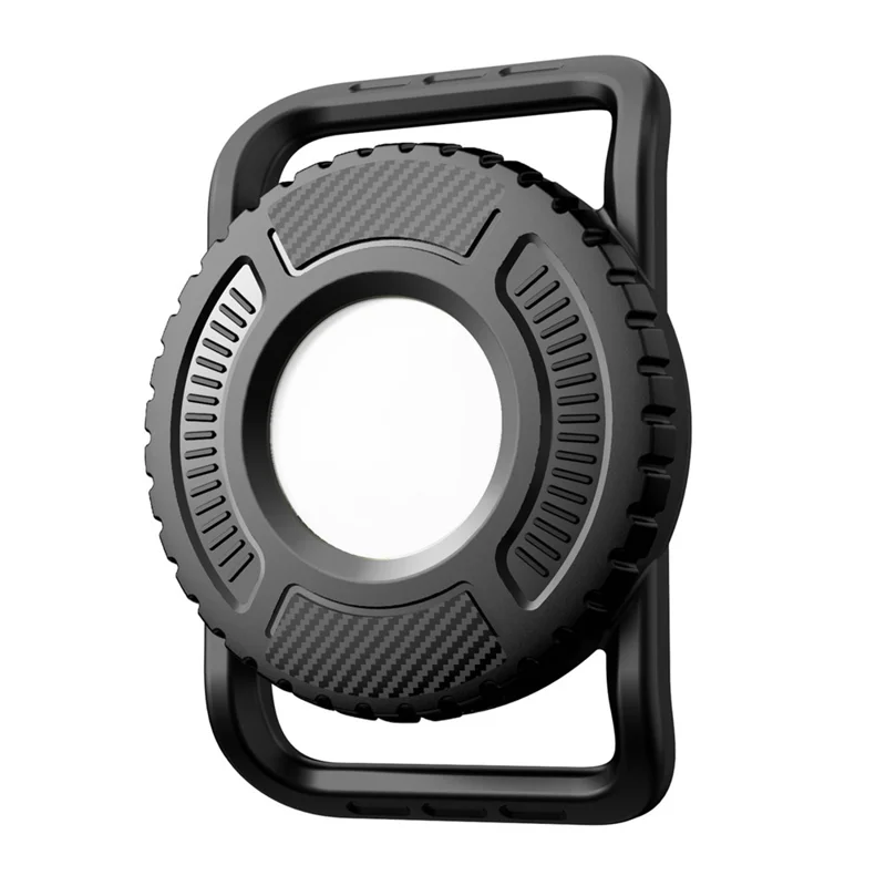 Für Apple AirTag (2. Generation) / AirTag Wasserdichter PC-Kasten Stoßfester Schutzüberzug für Haustierhalsband Outdoor-Tracker - Schwarz