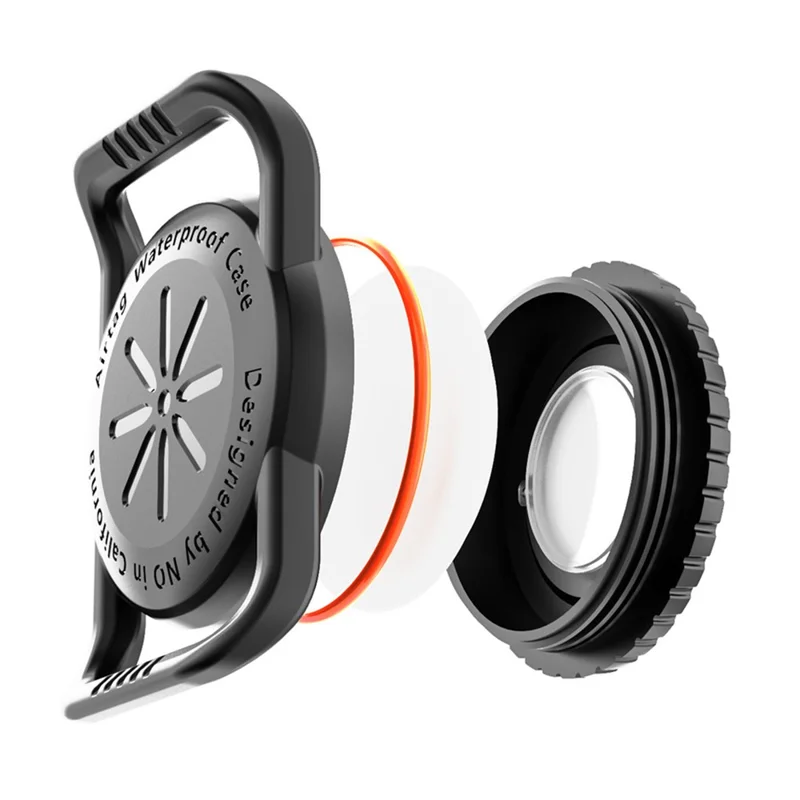 Für Apple AirTag (2. Generation) / AirTag Wasserdichter PC-Kasten Stoßfester Schutzüberzug für Haustierhalsband Outdoor-Tracker - Schwarz
