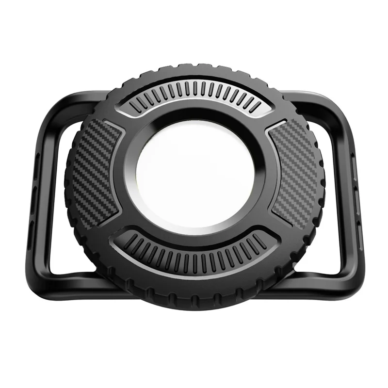 Für Apple AirTag (2. Generation) / AirTag Wasserdichter PC-Kasten Stoßfester Schutzüberzug für Haustierhalsband Outdoor-Tracker - Schwarz