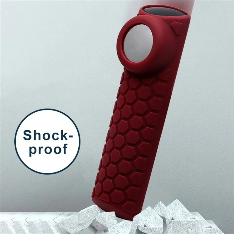 Controllo remoto 2-in-1 Bluetooth Tracker Custodia protettiva in silicone per Apple AirTag Fire TV Stick 4K - Nero