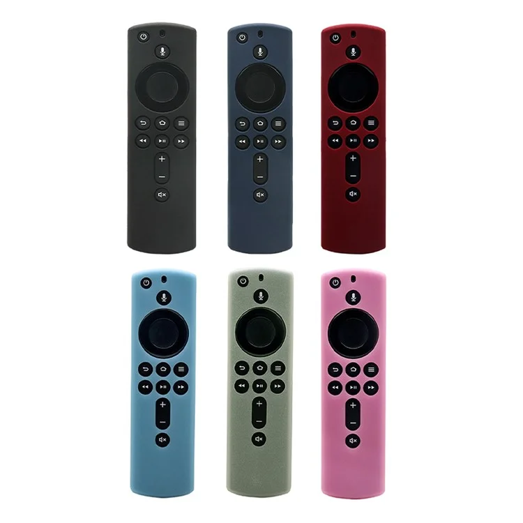 Controllo remoto 2-in-1 Bluetooth Tracker Custodia protettiva in silicone per Apple AirTag Fire TV Stick 4K - Nero