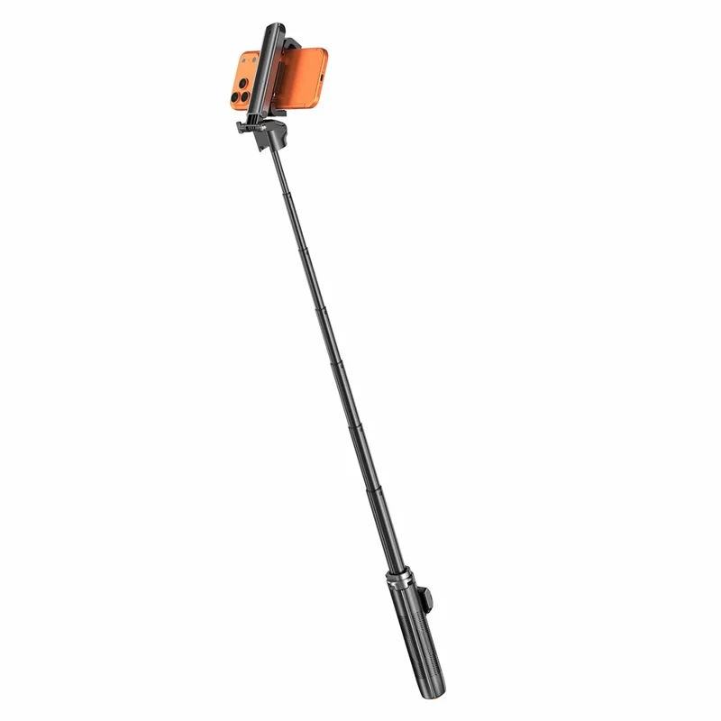 T35 Auto Pop-Up Extendable Tripod Bluetooth-compatible Selfie Stick with Remote Control for Photography - Black