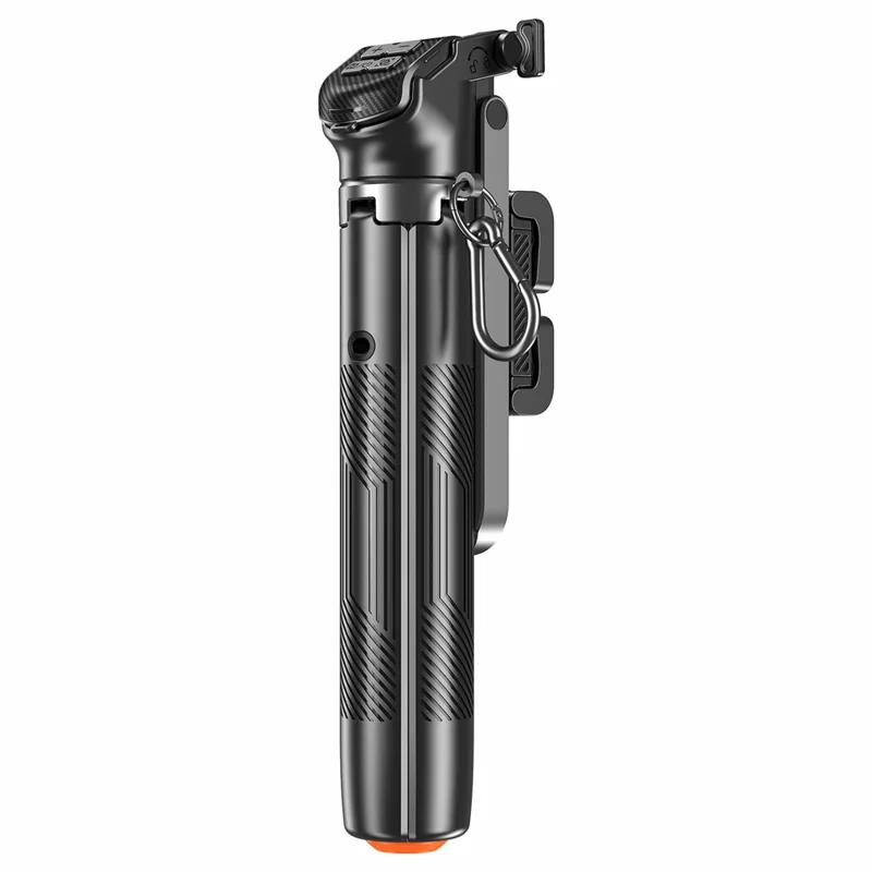 T35 Automatyczny Wyświetlający się Rozkładany Tryp całkowicie do góry z 2 szt. Kwadratowym Światłem Wypełniającym Przeciwwagę Telefonu Holder Bluetooth Selfie Stick - Czarny