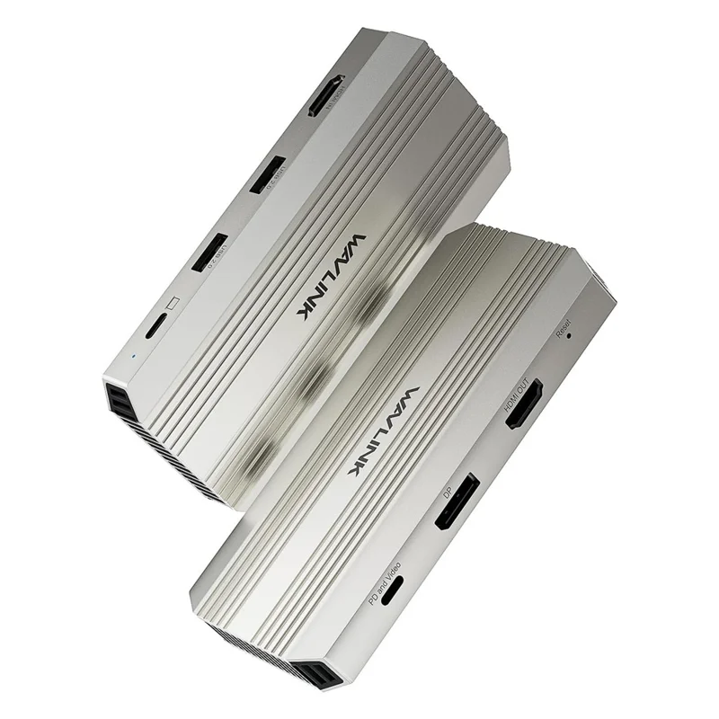 WAVLINK WL-VR204 Scheda di Acquisizione Video 4K HD Hub Video con PD 100W Adattatore per Streaming Registrazione Gaming dal Vivo