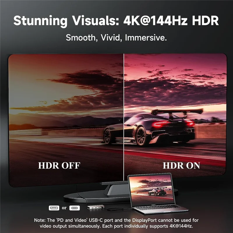 WAVLINK WL-VR204 Scheda di Acquisizione Video 4K HD Hub Video con PD 100W Adattatore per Streaming Registrazione Gaming dal Vivo
