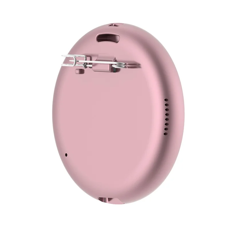 E01 1.7 Inch AI Smart Electronic Badge Bluetooth-compatible APP Anime Display Touch Screen Brooch Pin - Pink