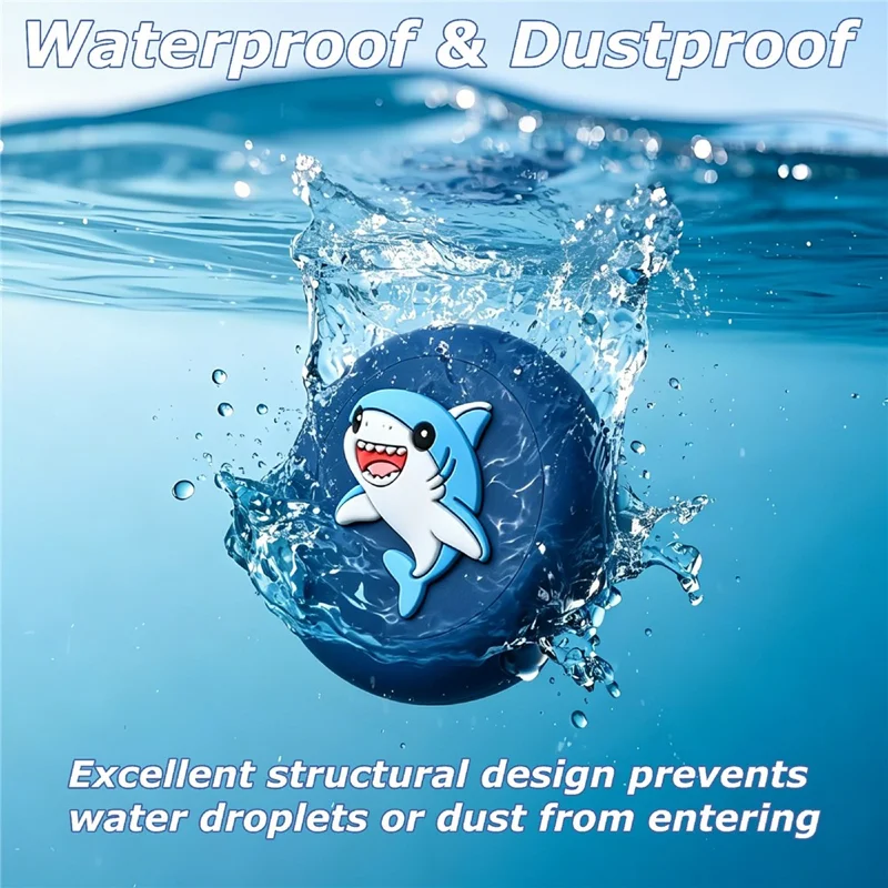 Silicone Case for AirTag / AirTag (2nd Generation) Pin Brooch Design Waterproof Cartoon Smart Tracker Protection Cover - Pink