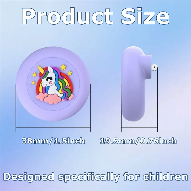 Silicone Case for AirTag / AirTag (2nd Generation) Pin Brooch Design Waterproof Cartoon Smart Tracker Protection Cover - Pink