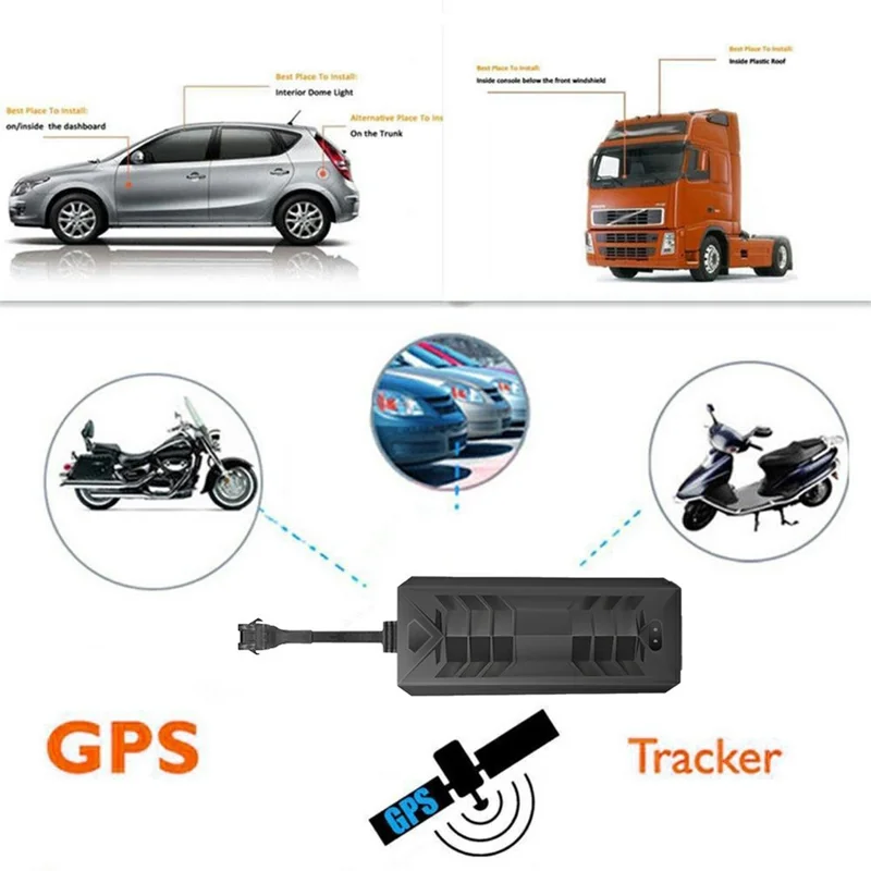 TKSTAR TK806 Localisateur GPS 4G pour Voiture, Appareil de Suivi en Temps Réel Filaire Anti-vol avec Coupure d'Alimentation et d'Essence - Noir
