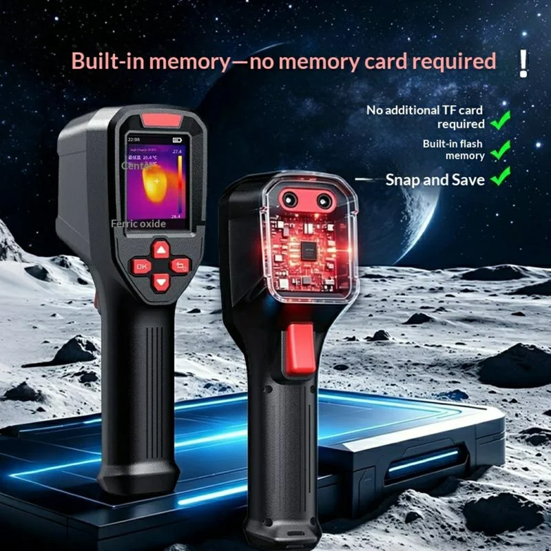 RX-350 Handheld Infrared Thermal Imaging Camera Portable Thermal Imager 320x240 Resolution for Industrial Inspection - Black