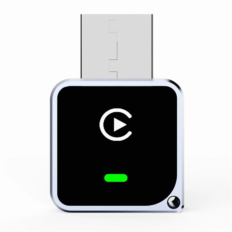 CM102 Adaptador Inalámbrico CarPlay Convertidor Android Auto 2 en 1 WiFi 6 Bluetooth 5.3 Adaptador USB para Coche - Negro