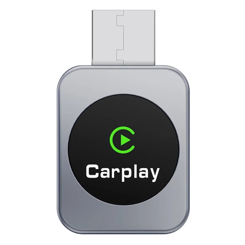 CU105 2-in-1 Wireless CarPlay Adapter 5GHz WiFi Bluetooth-compatible 5.3 Android Auto Wired to Wireless USB Dongle for Car - Black