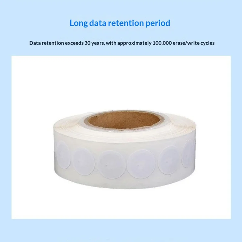 Stickers NFC 10 pièces Ntag213 25 mm, étiquettes rondes adhésives pour identification