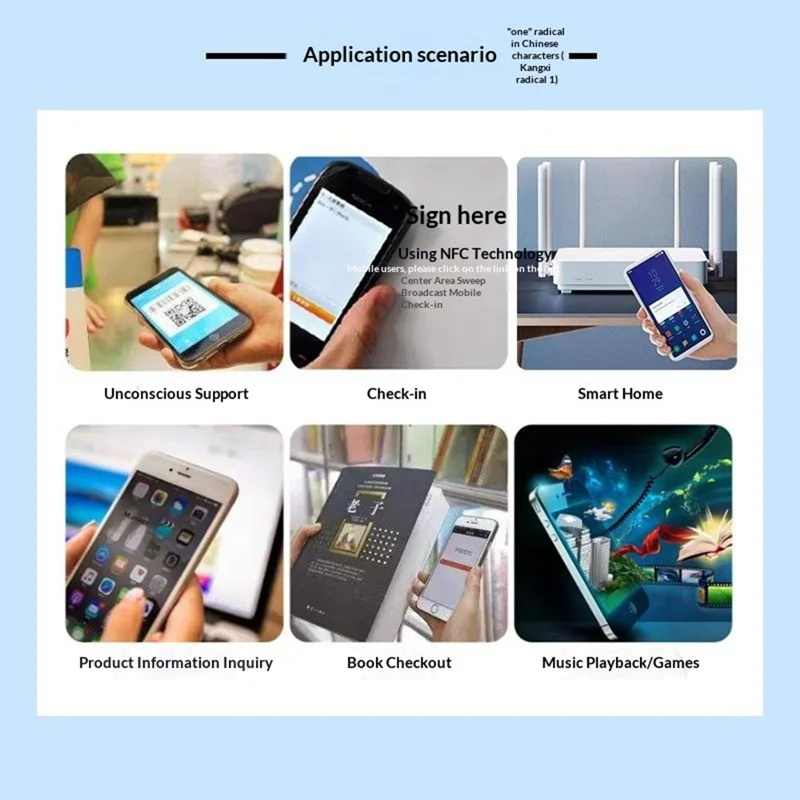 Stickers NFC 10 pièces Ntag213 25 mm, étiquettes rondes adhésives pour identification