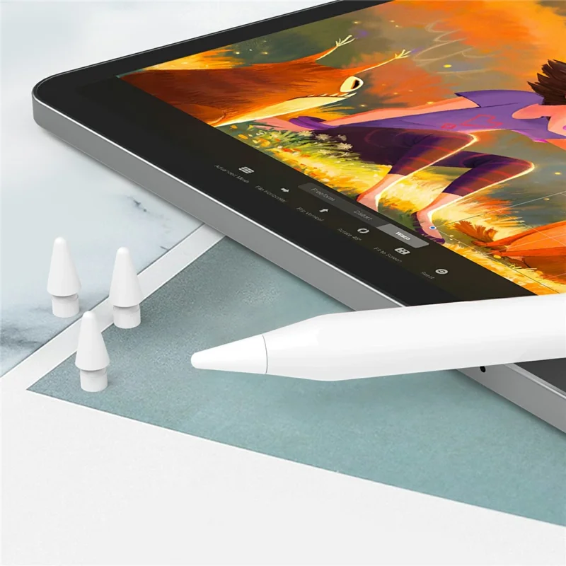 AHASTYLE WG24-P 4 шт. сменные наконечники для карандаша для Apple Pencil Pro / (1-го поколения) / (с USB-C) / (2-го поколения) / (1-го поколения) со стилусом