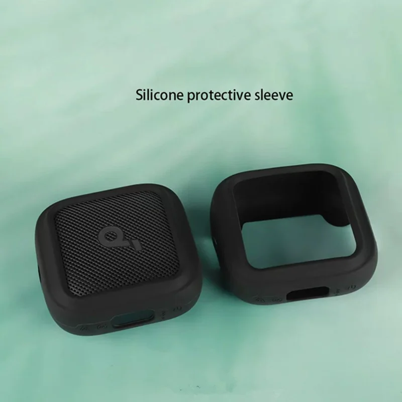 For Anker Soundcore Boom Go 3i Silicone Case Bluetooth-compatible Speaker Soft Protective Cover - Dark Blue