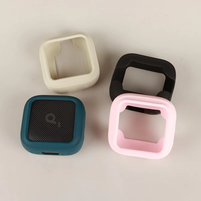 For Anker Soundcore Boom Go 3i Silicone Case Bluetooth-compatible Speaker Soft Protective Cover - Dark Blue
