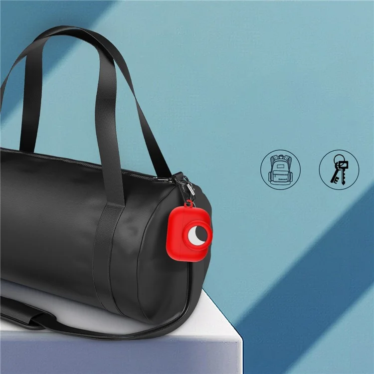 Silicone Earphone Case Protective Cover for AirPods Pro/AirTag - Navy Blue