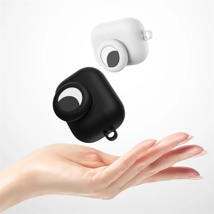 Silicone Earphone Case Protective Cover for AirPods Pro/AirTag - Navy Blue