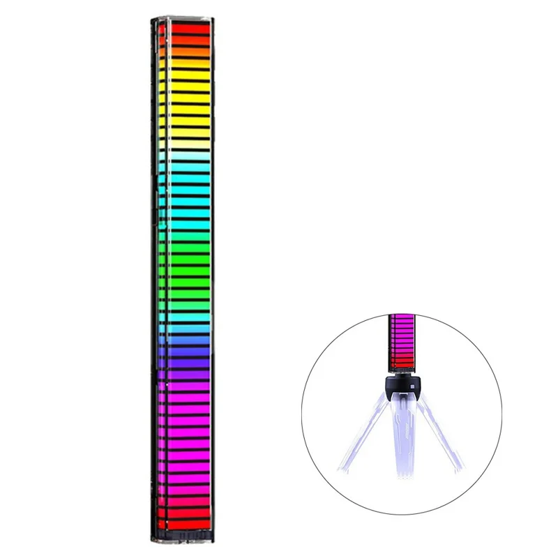 L029Z Type-C Rechargeable APP Control 4D RGB Bluetooth-compatible Music Rhythm Light Sound Pickup LED Strip with Illuminated Bracket