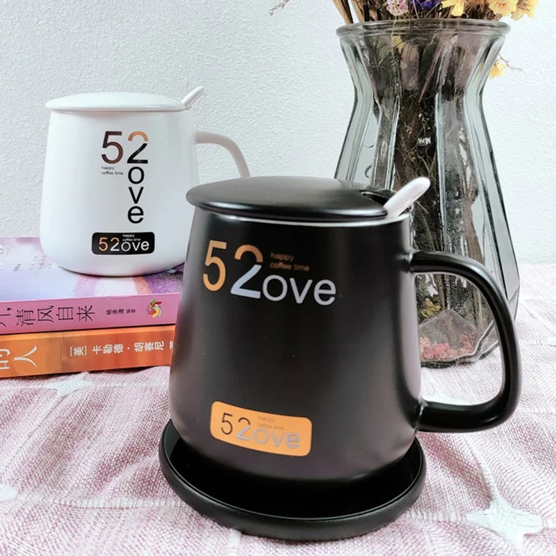 RY-008 USB Mug Warmer Cup Warmer Gravity Sensor 3-Level Temperature Control Coaster for Coffee Tea - Silver