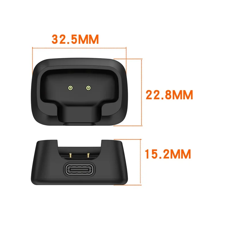 Charging Dock for DJI Mic Mini Microphone Transmitter Magnetic Wireless Charger Station (without Cable) - Black