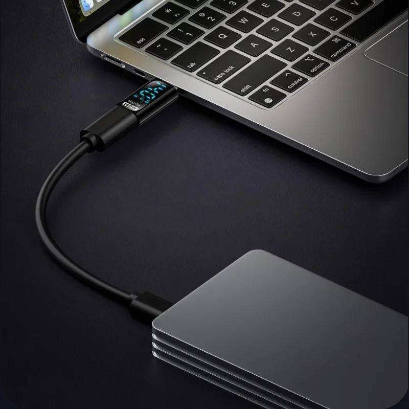 CF / CM-140W-40Gb-SX Digital Display USB4 Type-C Male to Female PD 140W Fast Charging 8K / 60Hz 40Gbps Data Transfer Adapter - Black