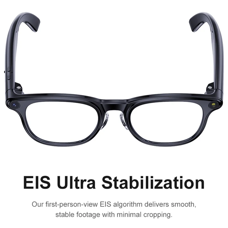 A2C Smart Glasses 8MP Camera AI Translation Bluetooth-compatible 6.0 EIS Stabilization with Dual Lens (Sunglasses + Clear Lens)