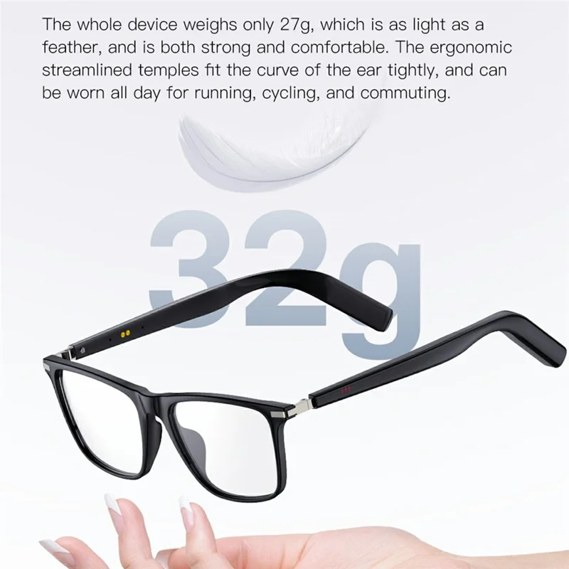 M03 Bluetooth-compatible Smart Audio Glasses IP68 Waterproof Open Ear Headphones - Photochromic Lens