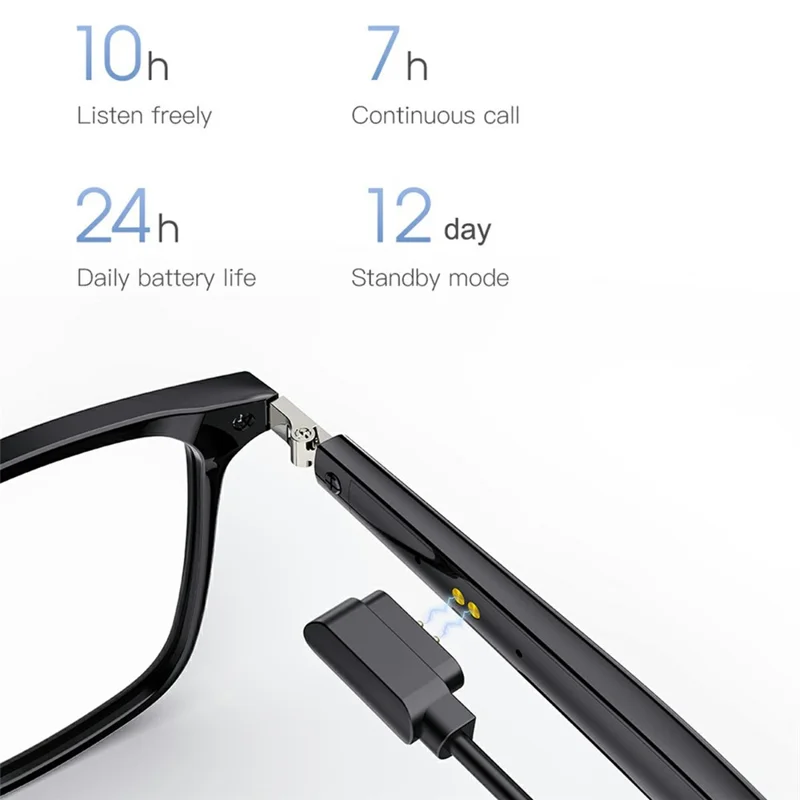 M03 Bluetooth-compatible Smart Audio Glasses IP68 Waterproof Open Ear Headphones - Photochromic Lens