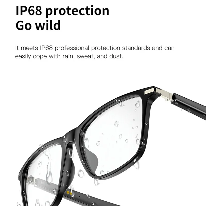 M03 Bluetooth-compatible Smart Audio Glasses IP68 Waterproof Open Ear Headphones - Photochromic Lens