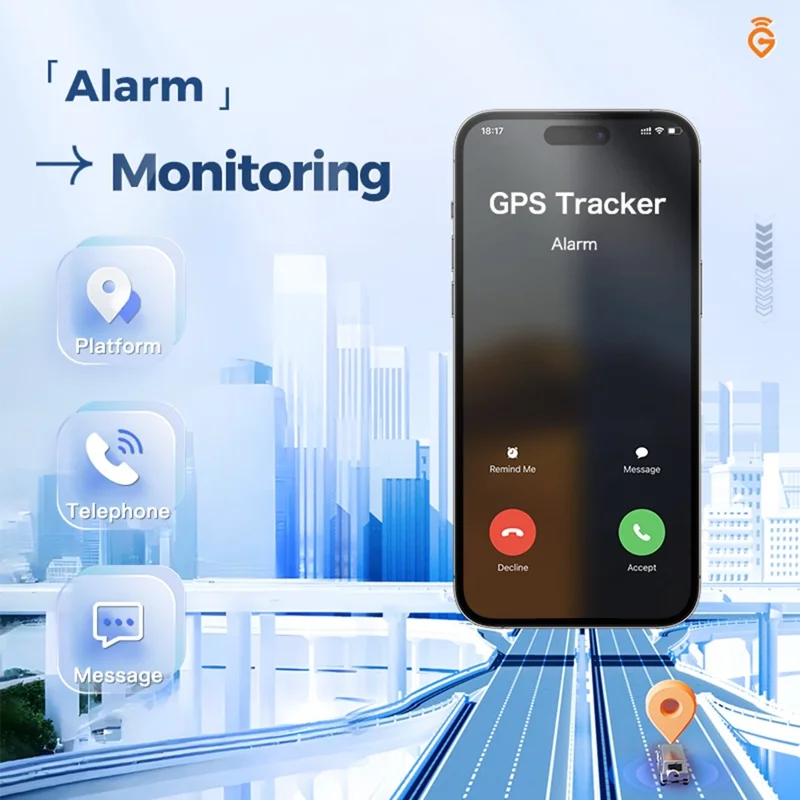 Q10 4G LTE GPS трекер 5500 мАч Магнитное крепление Спутниковый трекер для отслеживания транспорта - Черный