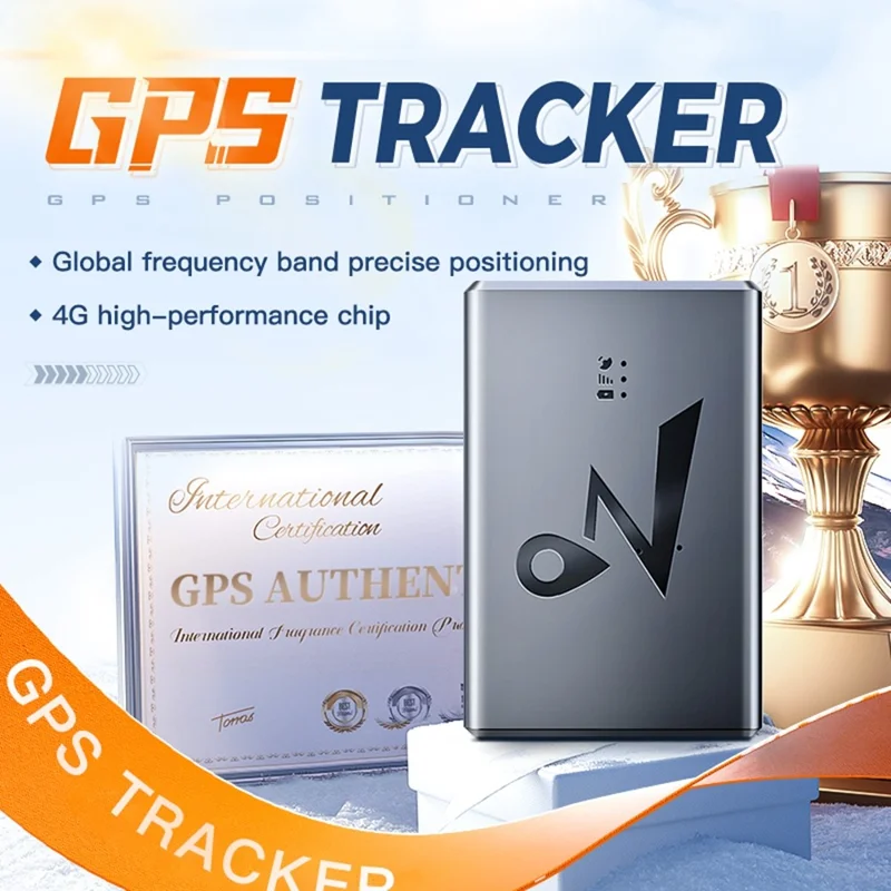 Q10 4G LTE GPS трекер 5500 мАч Магнитное крепление Спутниковый трекер для отслеживания транспорта - Черный