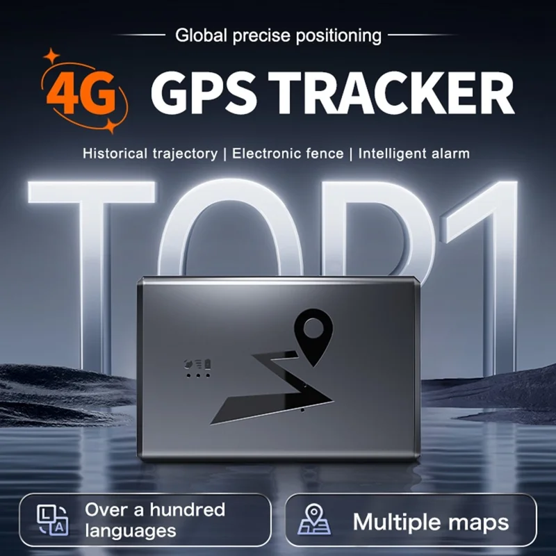 Q10 4G LTE GPS трекер 5500 мАч Магнитное крепление Спутниковый трекер для отслеживания транспорта - Черный