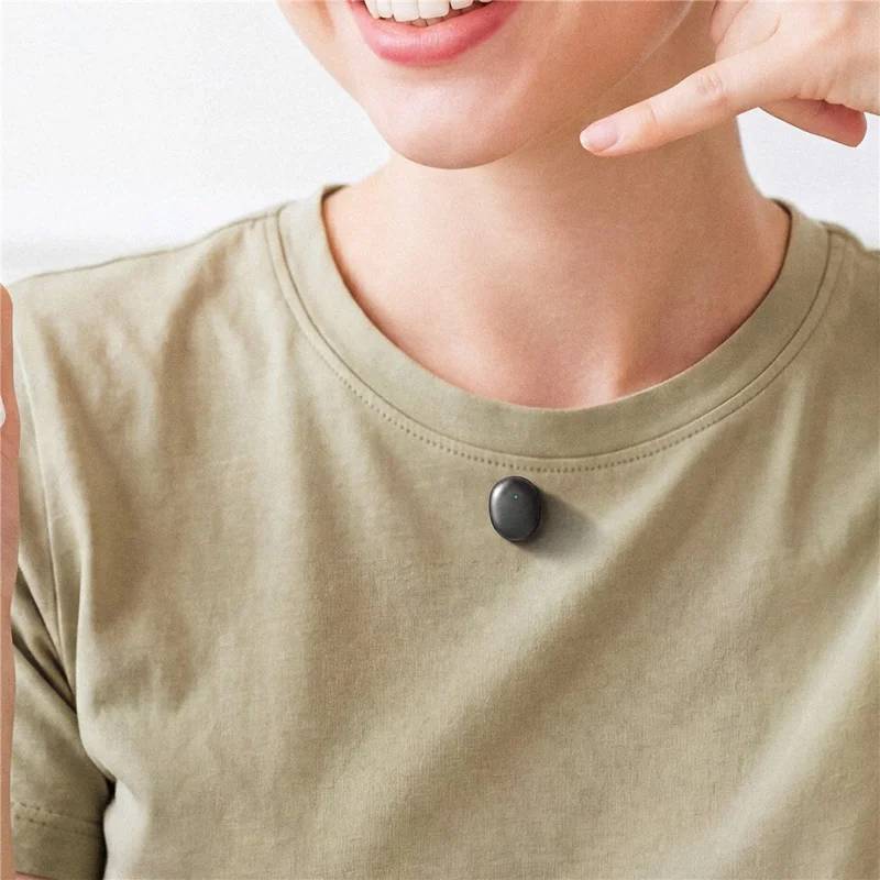 ACEFAST R5 2Pcs Wireless Lavalier Microphone Noise Reduction Mic with Receiver - Black