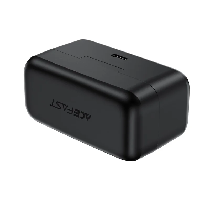 ACEFAST R6 Microfono Lavalier Wireless Dual con Riduzione del Rumore AI, Pickup a 360°, Bassa Latenza 25ms - Nero