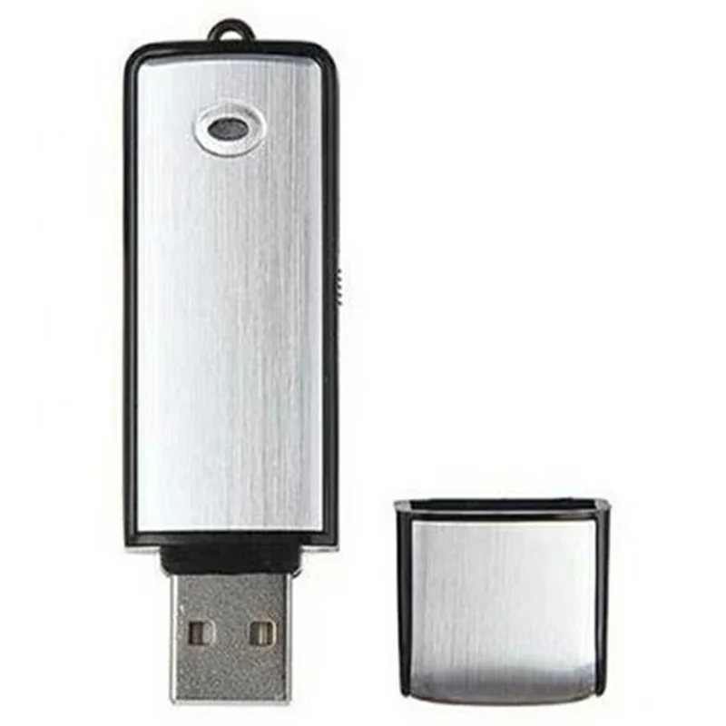 SK858 32GB USB Flash Drive Voice Recorder Noise Cancelling One-Key Recording for Meeting - Silver