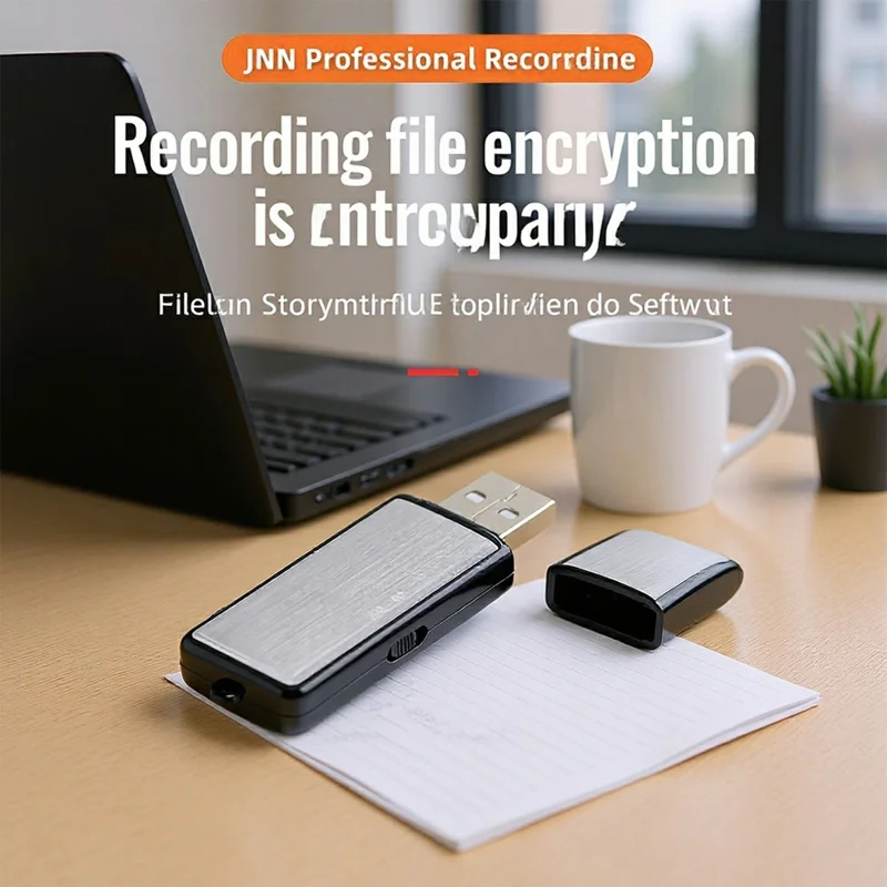 SK858 32GB USB Flash Drive Voice Recorder Noise Cancelling One-Key Recording for Meeting - Silver